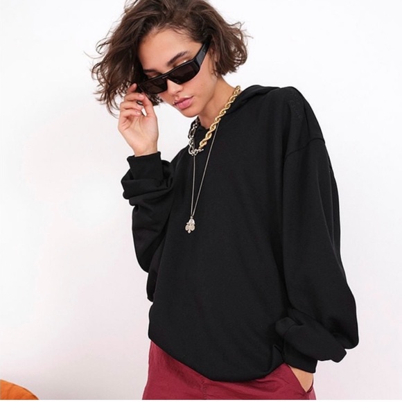 For Love & Lemons Women’s Oversized Fit Hooded Sweatshirt - Picture 1 of 13